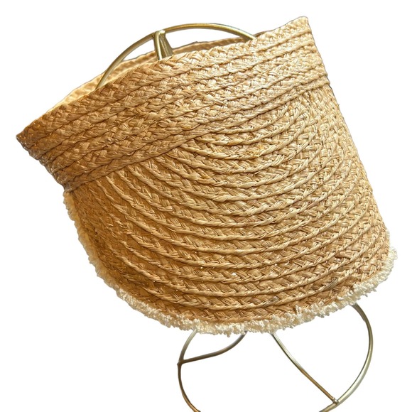 Hat Attack Pocket‎ Visor Straw Adjustable New - Picture 6 of 11